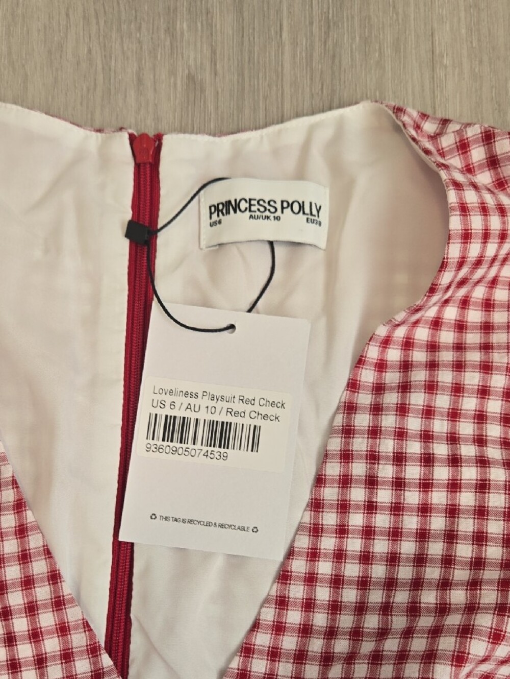 Princess Polly Pink and White Gingham Button-Front Mini Dress - Picture 3 of 5